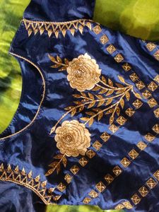 Elegant Blue Ethnic Gown