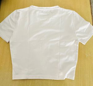 White Zara Basic Tee