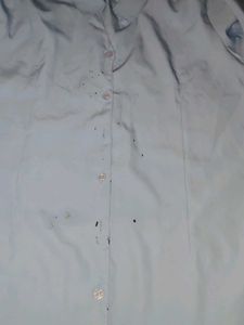 White Long Sleeve Button-Down Shirt