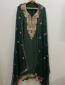 Partywear Suit Semi Stitch