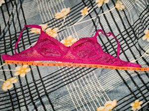 Pink Net Bra