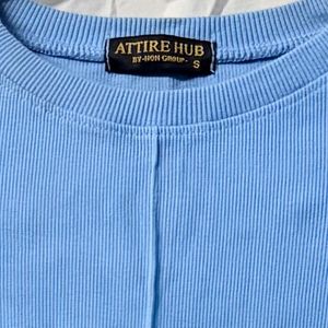 Blue Long Sleeve Top