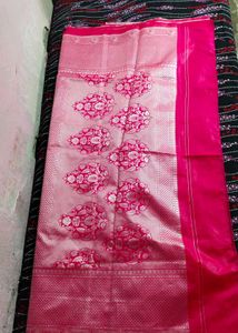 Pink Banarasi Silk Saree