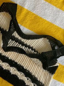 Striped Crochet Top