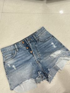 Vintage High Waist Denim Shorts