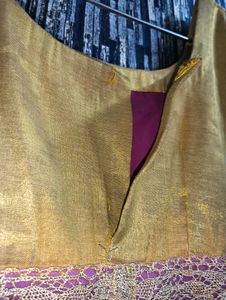 Elegant Pink &amp; Gold Dress