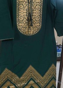 Green Ethnic Kurta | Women