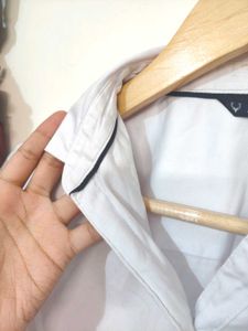 Allen Solly White Satin Finish Shirt