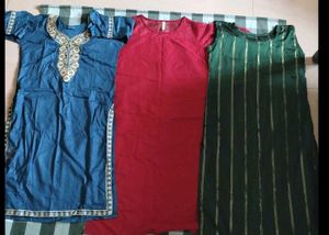 Colorful Kurta Set Combo Of ThreeNever Used