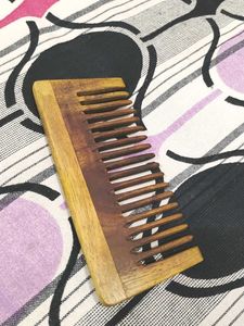 Wide Toothed Wooden  Neem Comb