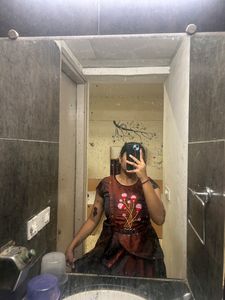 Beutiful Brown Ethnic Gown