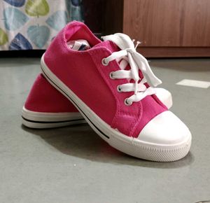Pink Canvas Shoes
