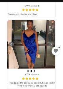 Royal Blue Mini Dress Back Zip Velvet