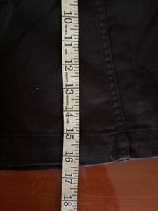 H&amp;M Black Button-Front Mini Skirt