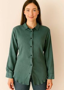 Green Button-Down Shirt