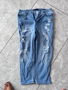 Ripped Light Wash Jeans