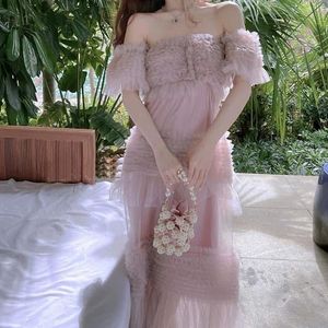 Lisette Ruffle Off Shoulder Gown