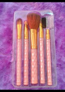 Combo Of Makeup Brush Set And Lipstick+Lipliner