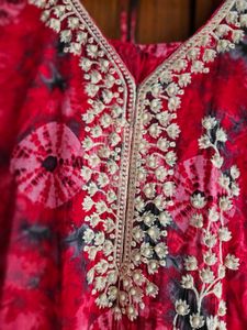 Batik Print Beaded Kurti