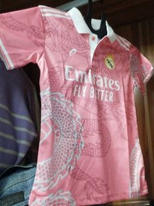 Pink Real Madrid Dragon Jersey