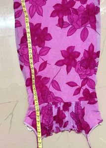 Pink Floral Y2K Dress