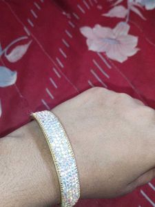 Sparkling Rhinestone Bangle Bracelet