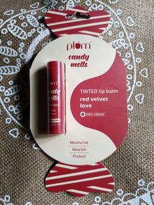 Plum Candy Melts Tinted Lip Balm Red Velvet Love
