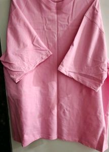 *New*Round neck pink t shirt