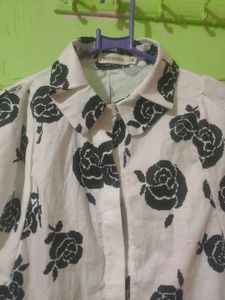 Floral Print Button-Down Shirt