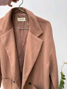Tan Wool Blend Coat