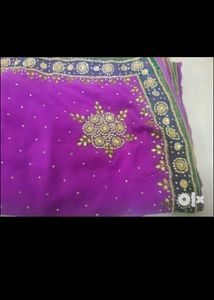 Elegant Purple Saree