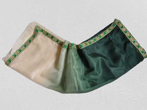 Ombre Effect Cream Green Saree