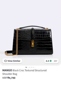 Mango Croc Sling Bag