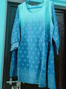 Blue Ombre Print Tunic