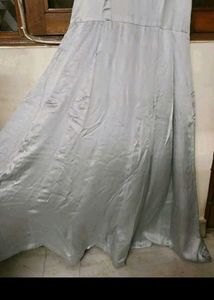 Flared Satin Dress