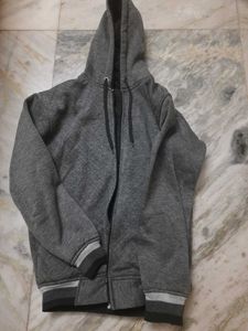 Gray Zip-Up Hoodie