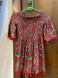Printed Tunic Top