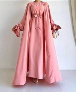 Elegant Pink Ethnic Gown with Shrug