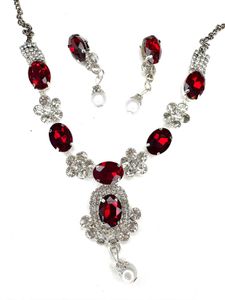 Red Stone Jewelry Set