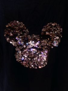 Party Wear Black Crop Top With Sequence Work