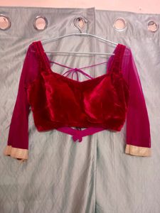 Sale !!Rose-pink Embroidery Lahenga-choli