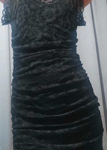 Black Lace Mini Dress
