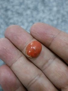 Vintage Orange Stone Cabochon