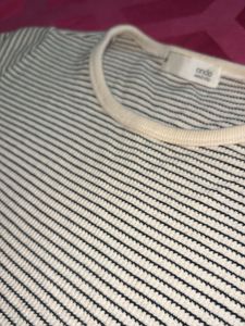 Striped Ribbed Tee