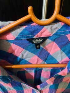 Plaid Button-Down Shirt