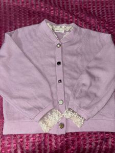 Cute Lilac Knit Cardigan