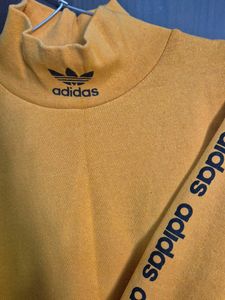 Adidas Mustard Turtleneck Top