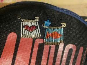 Pixel Goldfish Bead Charm