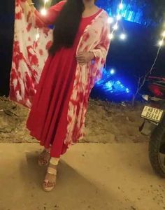 Anarkali Kurt a With Dupatta