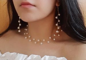 Pearl Embellished Gold-Plated Necklace